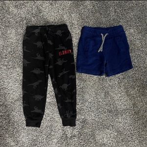 3T sweatpants and shorts - 2 pairs